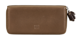 Loewe Zipped Long Wallet, Leather, Bronze, MIS, 1*